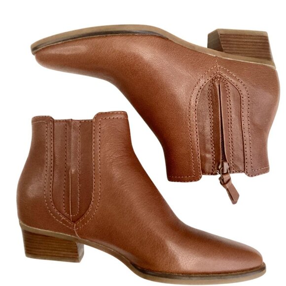 NIB Cole Haan Hadlyn Leather Bootie British Tan Size 6.5B - Picture 4 of 8